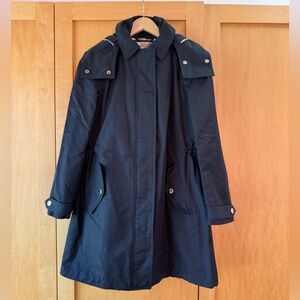Black Burberry Raincoat